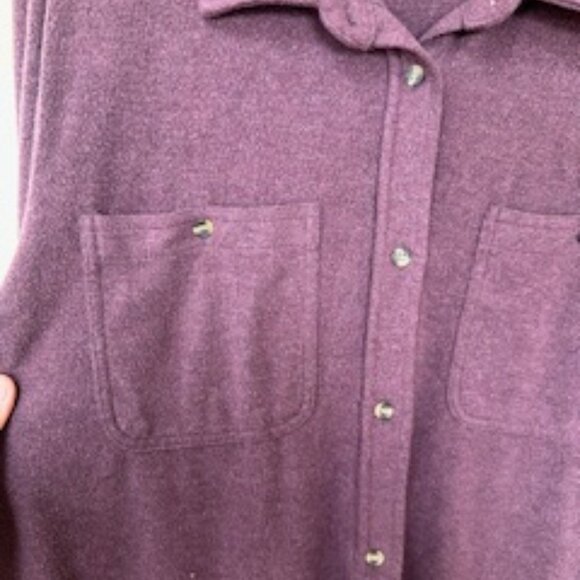 Burgundy Shirt Jacket - Picture 3 of 5